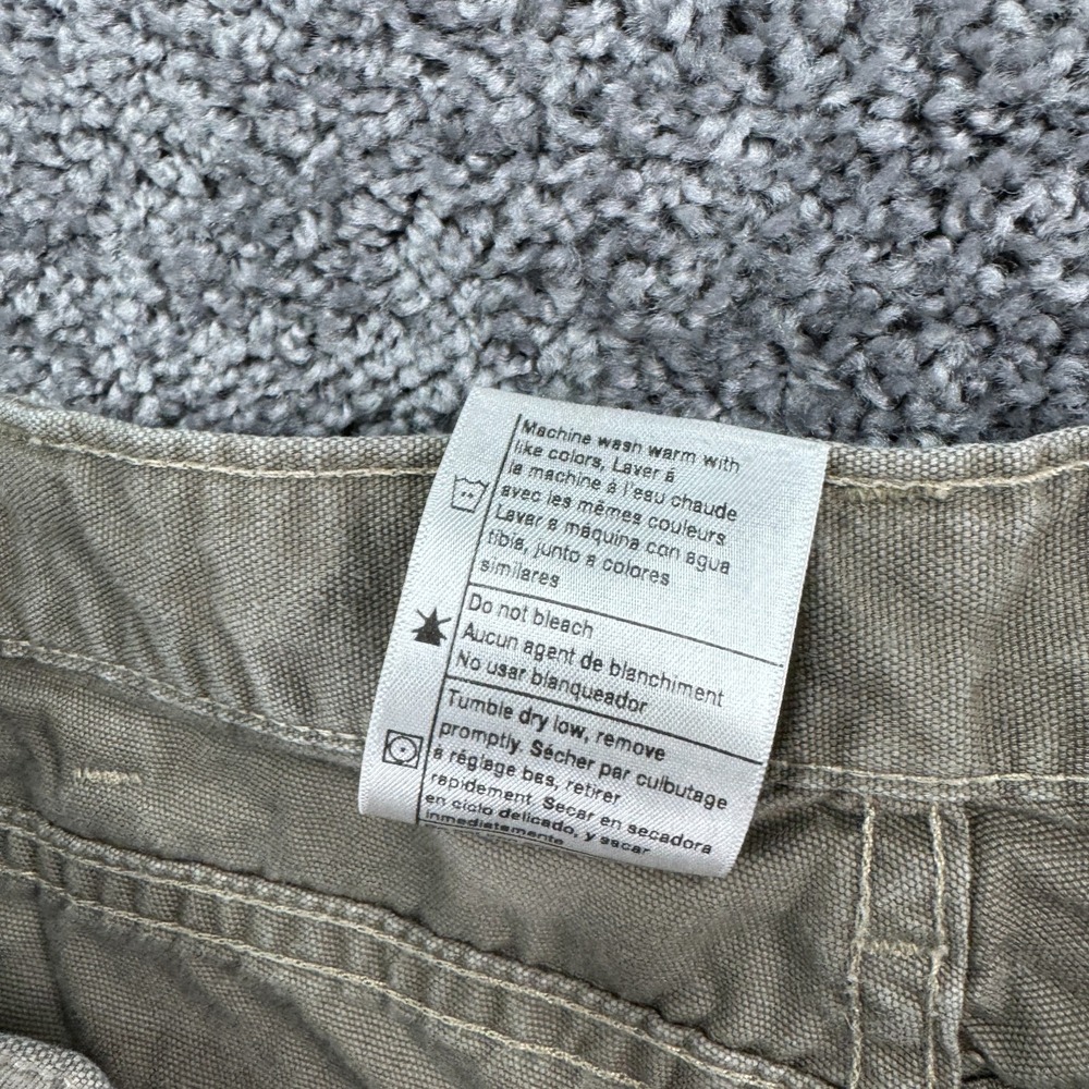 Carhartt Pants Mens 34x32 Brown Loose Original Fit Carpenter Canvas Workwear - Picture 7 of 15